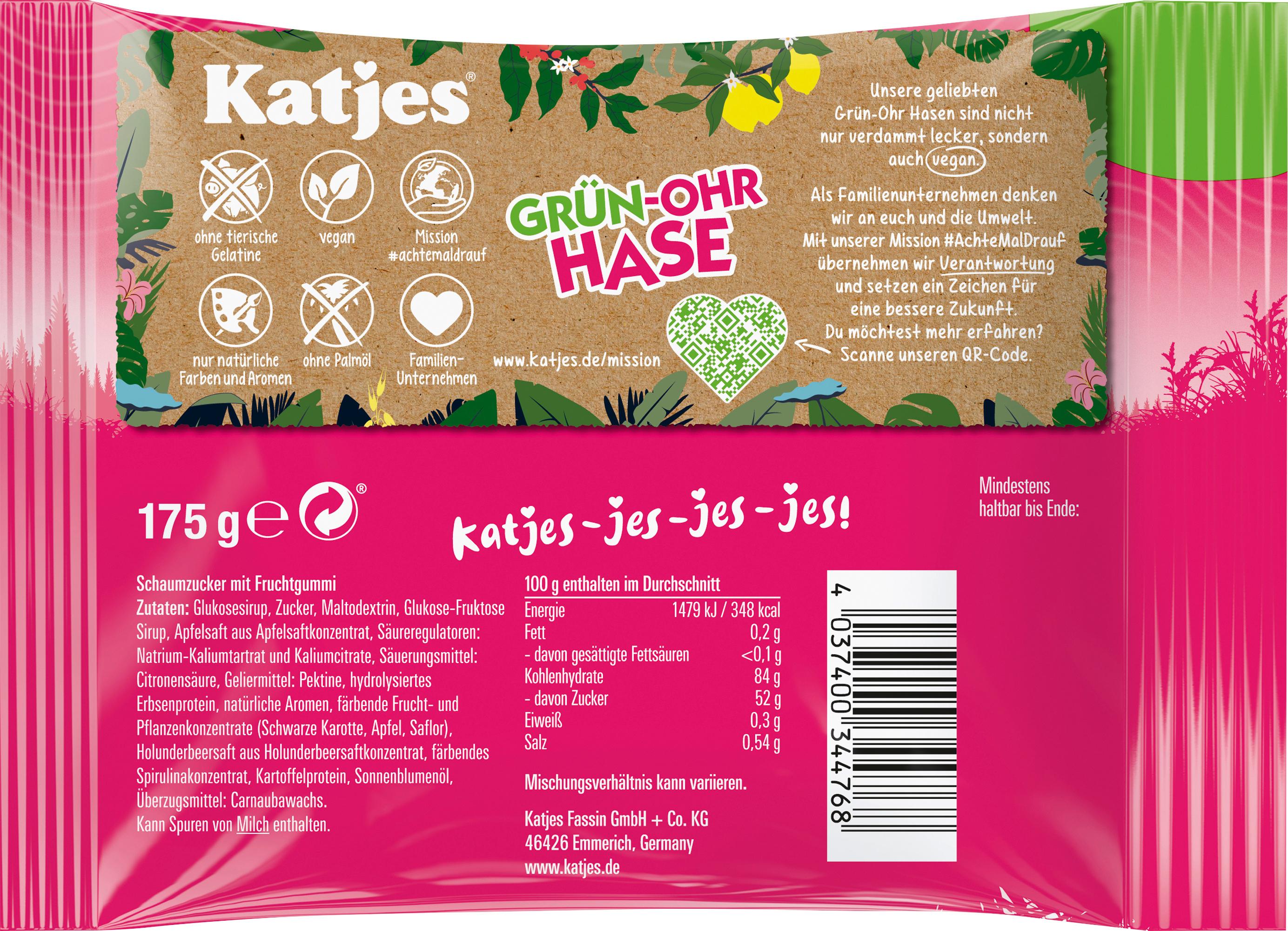 Produktbild Katjes Grün-Ohr Hase vegan 2 von 2