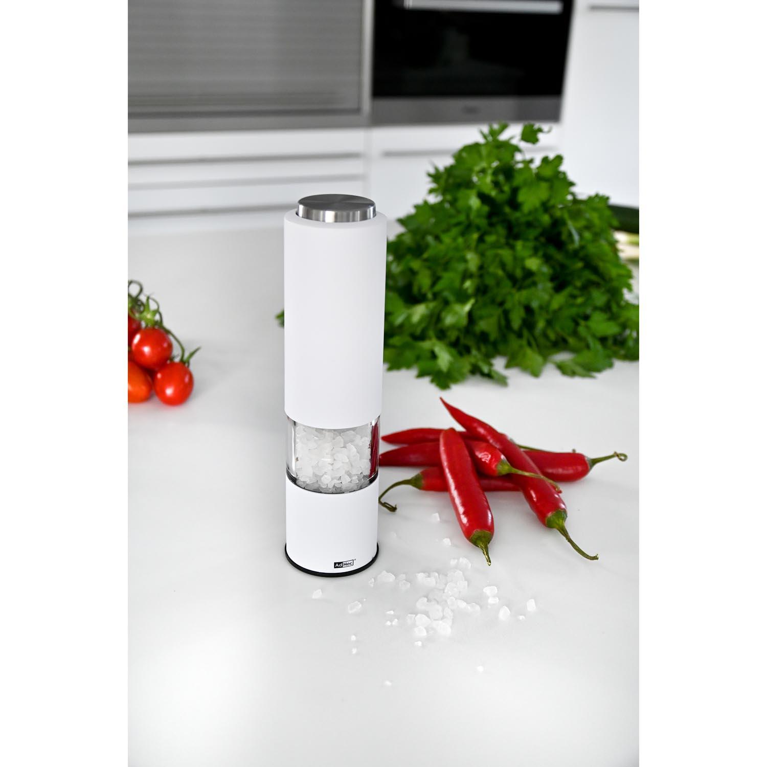 Produktbild AdHoc Elektrische Pfeffer oder Salzmühle TROPICA weiß 4 von 4