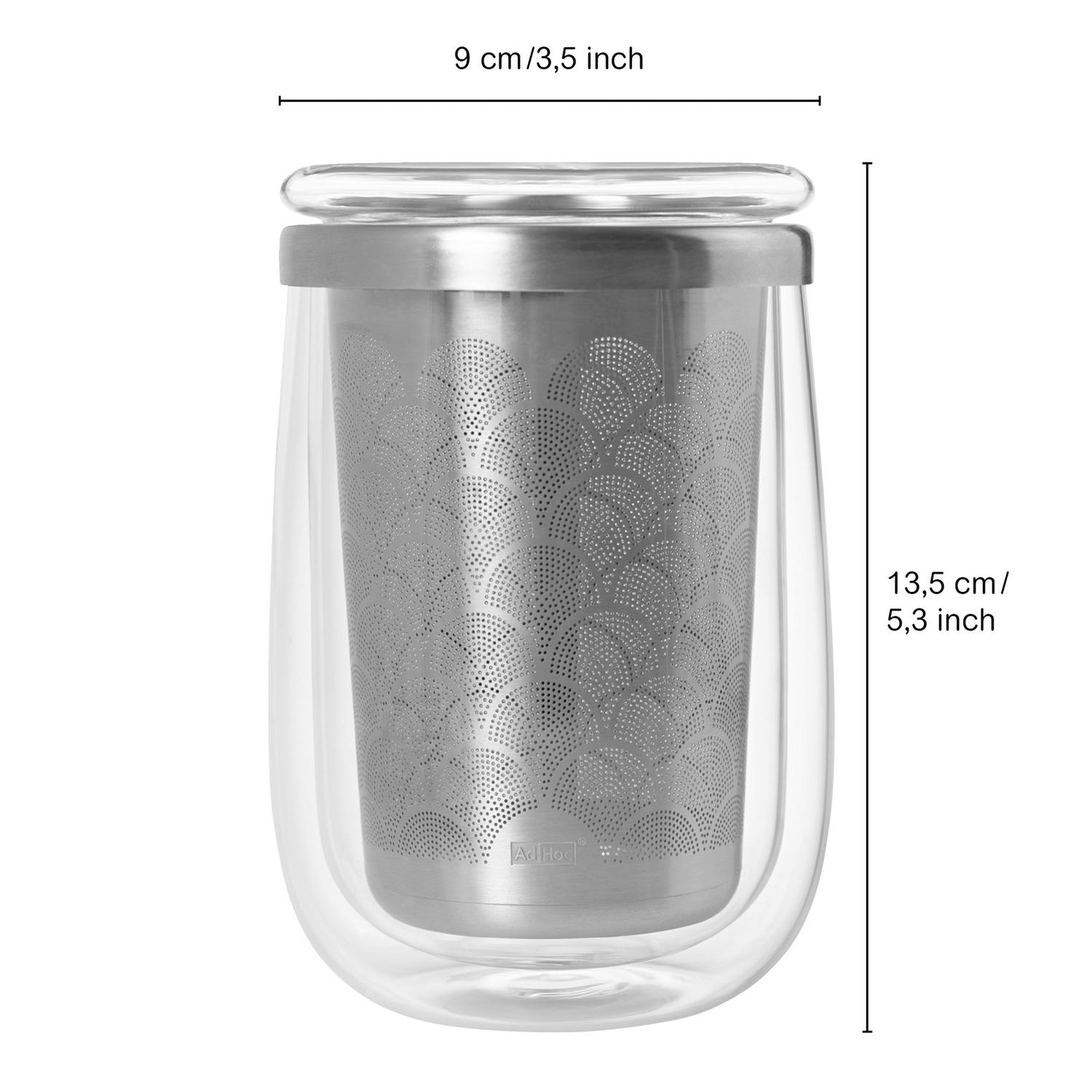 Produktbild AdHoc Teeglas mit Teefilter FUSION GLASS 0,4 l 5 von 8