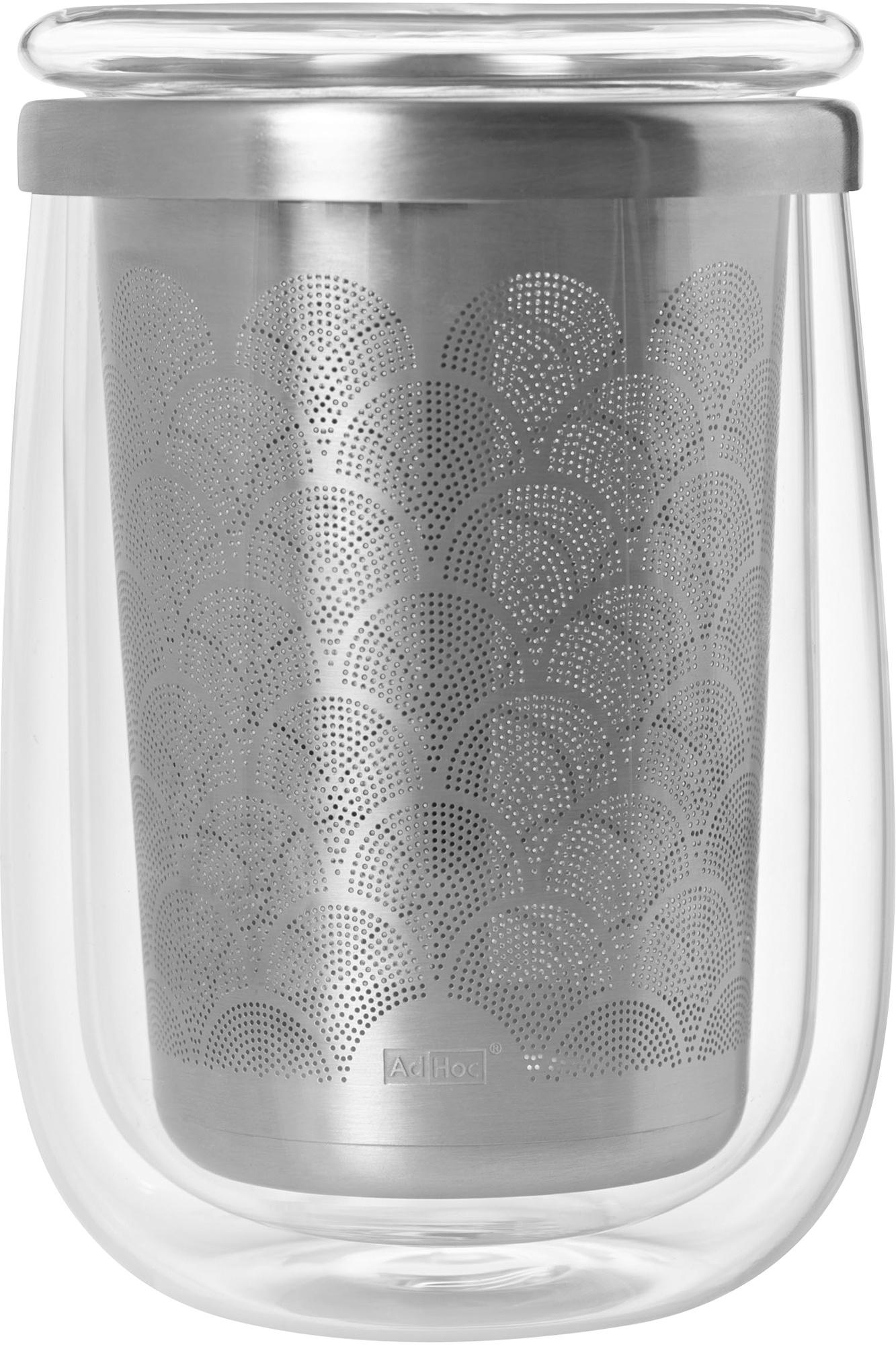 AdHoc Teeglas mit Teefilter FUSION GLASS 0,4 l