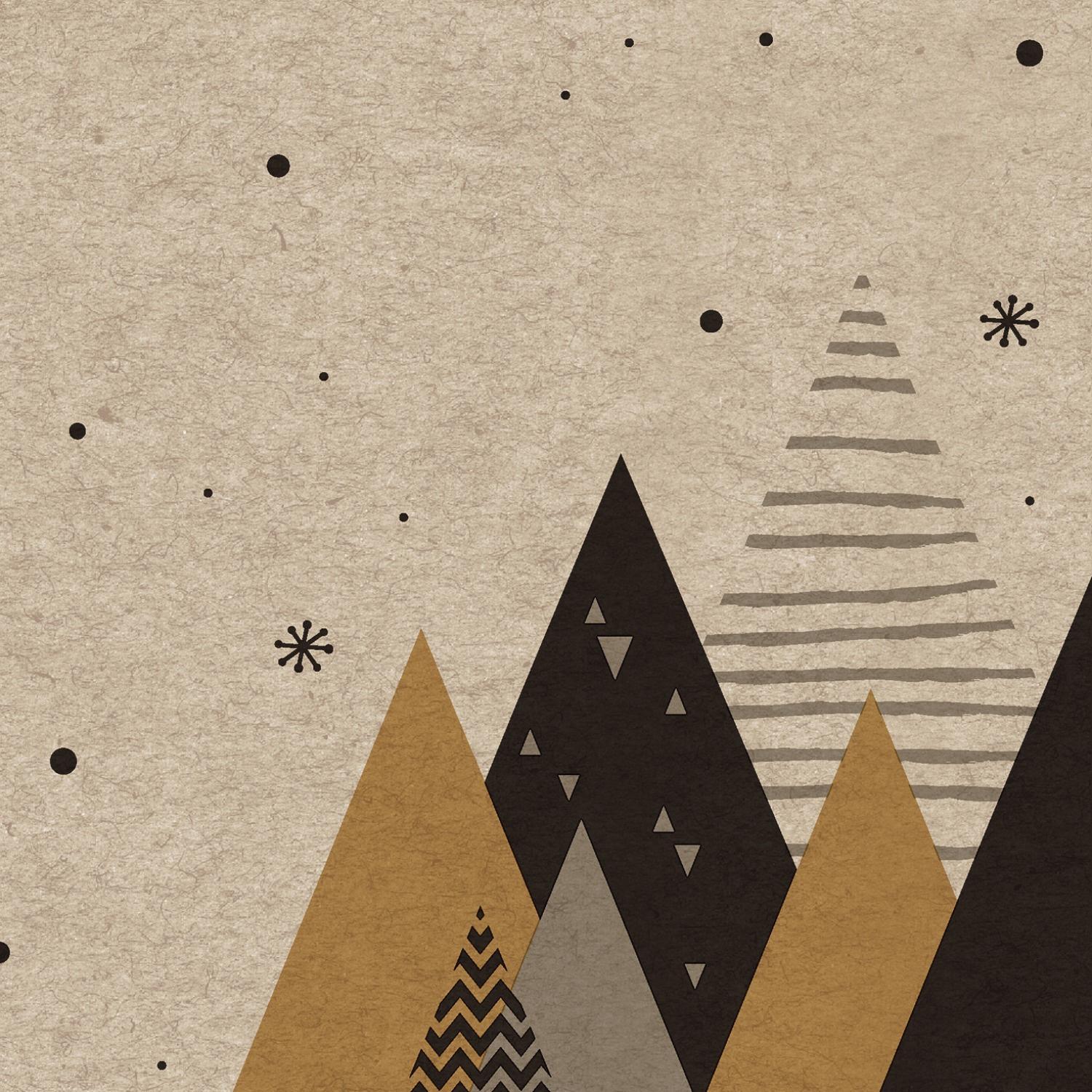 Paper + Design Servietten Graphic Trees 25x25cm