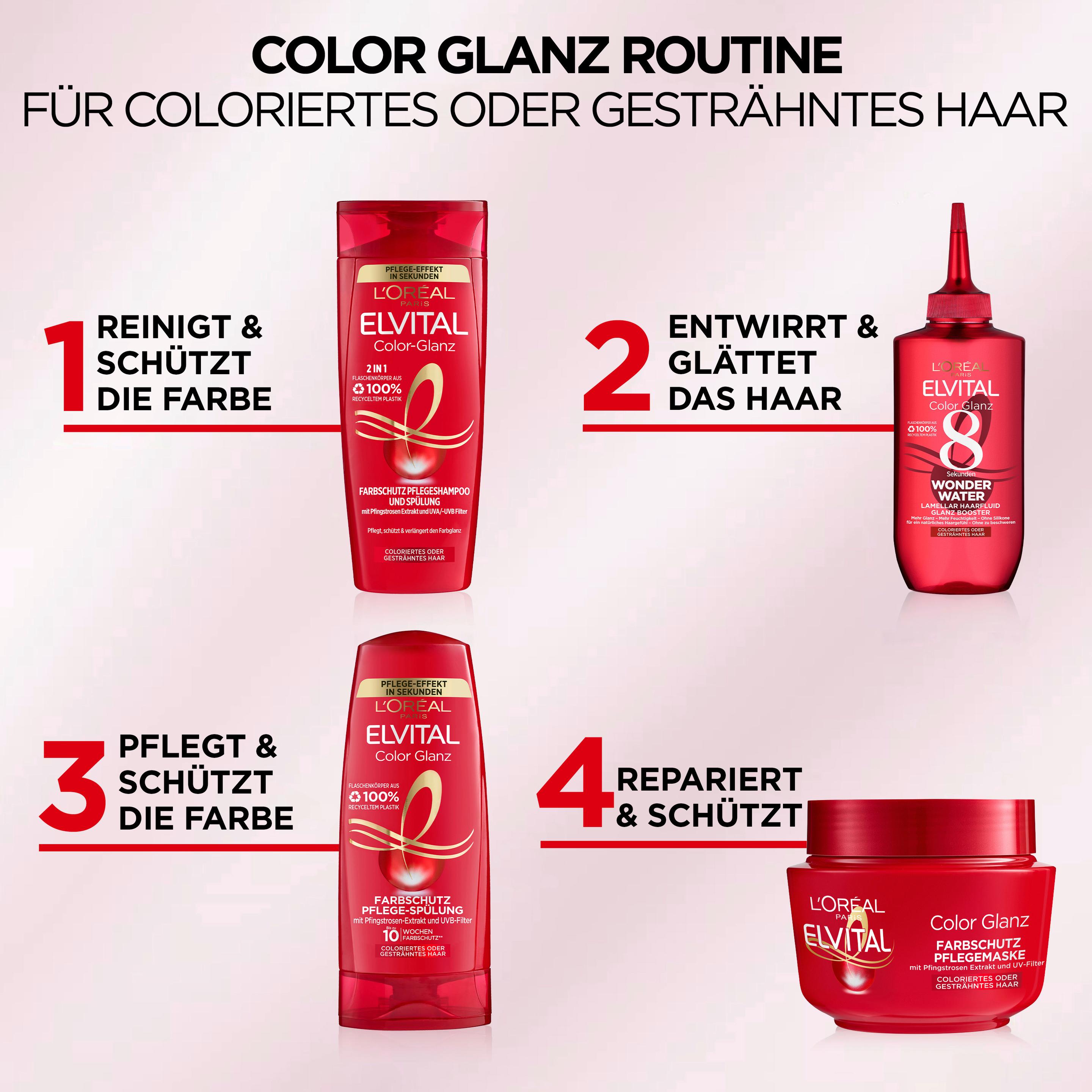 Produktbild L'Oréal Paris Elvital Sofort-Aufbau-Kur Color Glanz -  Intensive Pflege für langanhaltenden Farbschutz 6 von 6