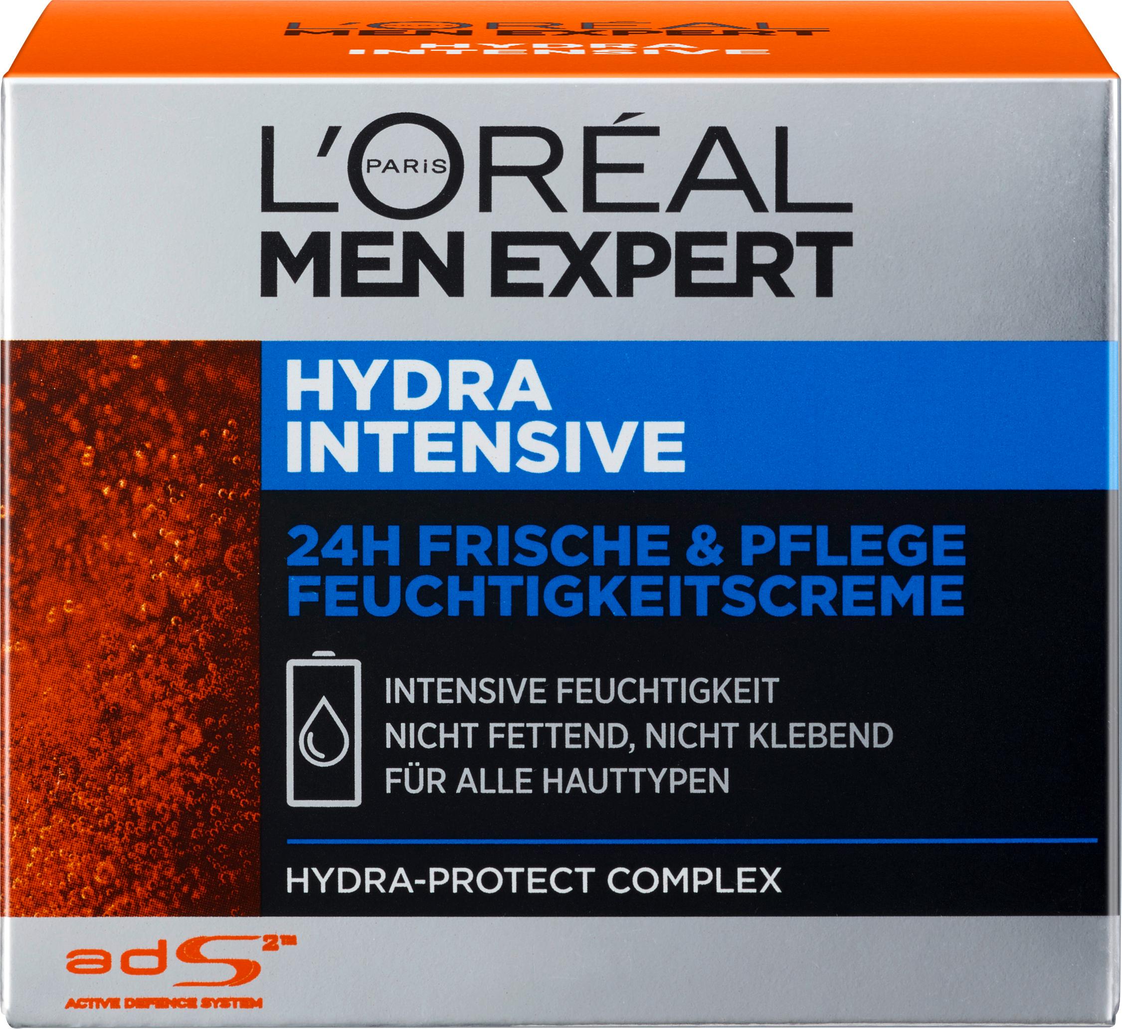 L'Oréal Paris Men Expert Hydra Intensive Gesichtspflege - Langanhaltende Feuchtigkeit und Schutz vor äußeren Einflüssen