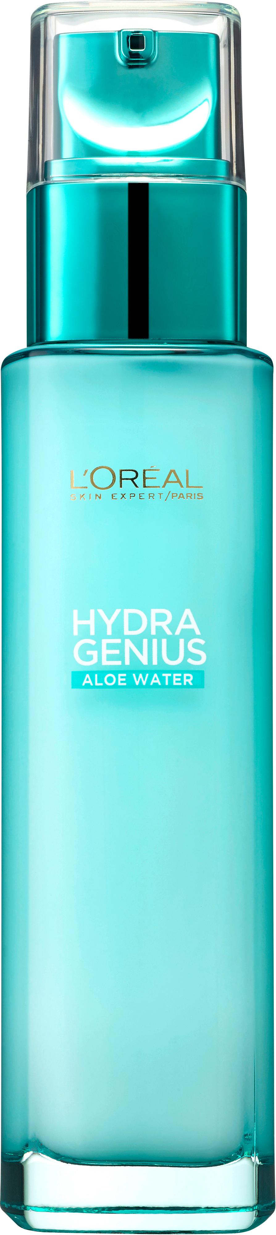 L'Oréal Paris Hydra Genius Aloe Aqua Feuchtigkeitsfluid - für ein frisches Hautbild bei normaler bis Mischhaut