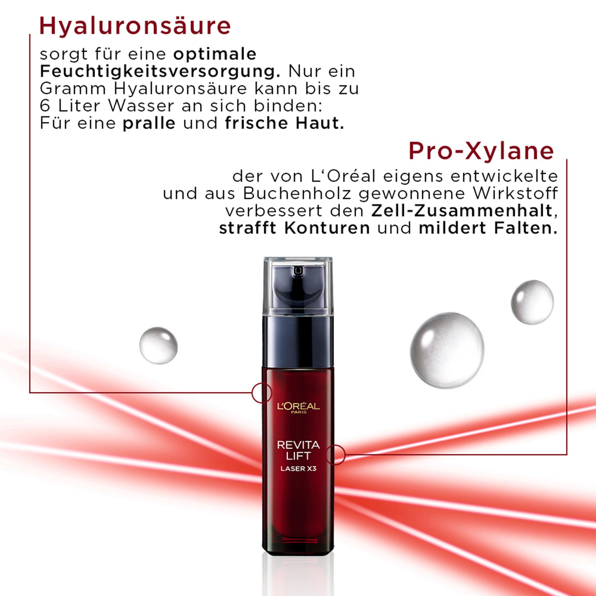 Produktbild L'Oréal Paris Dermo Revitalift Laser x3 Serum Anti Age - Straffendes Anti-Aging-Serum mit Hyaluronsäure und Vitamin C 6 von 12