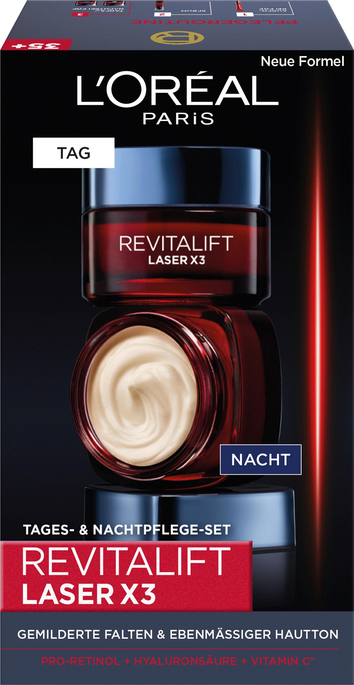 L'Oréal Paris Revitalift Laser x3 Tagcreme+Nachtcreme Geschenkset