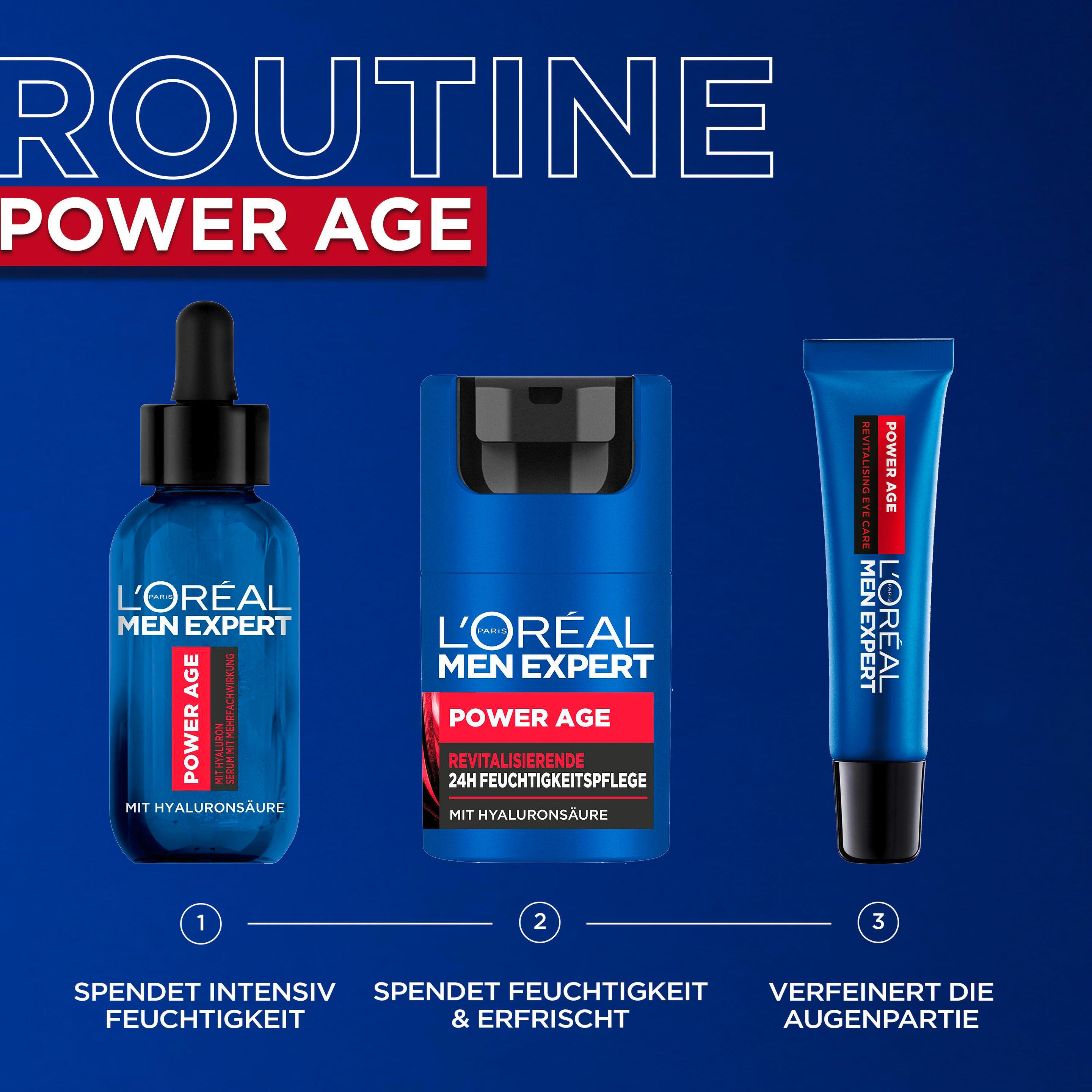 Produktbild L'Oréal Men Expert Geschenkset Power Age Revitalisierende 24H Gesichtspflege&Serum 6 von 8