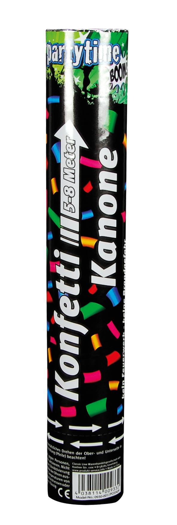 PARTYTIME BOOM - Papier Konfetti Kanone 30 cm