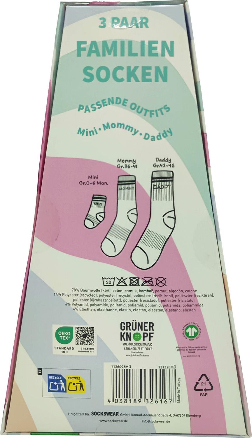 Produktbild Familiensocken in Geschenkverpackung 3 Paar 2 von 6