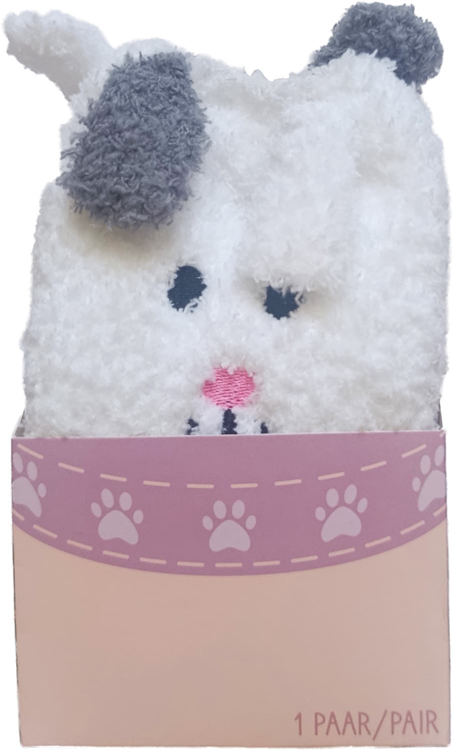 Damen Kuschelsocken mit 3D Design Hund