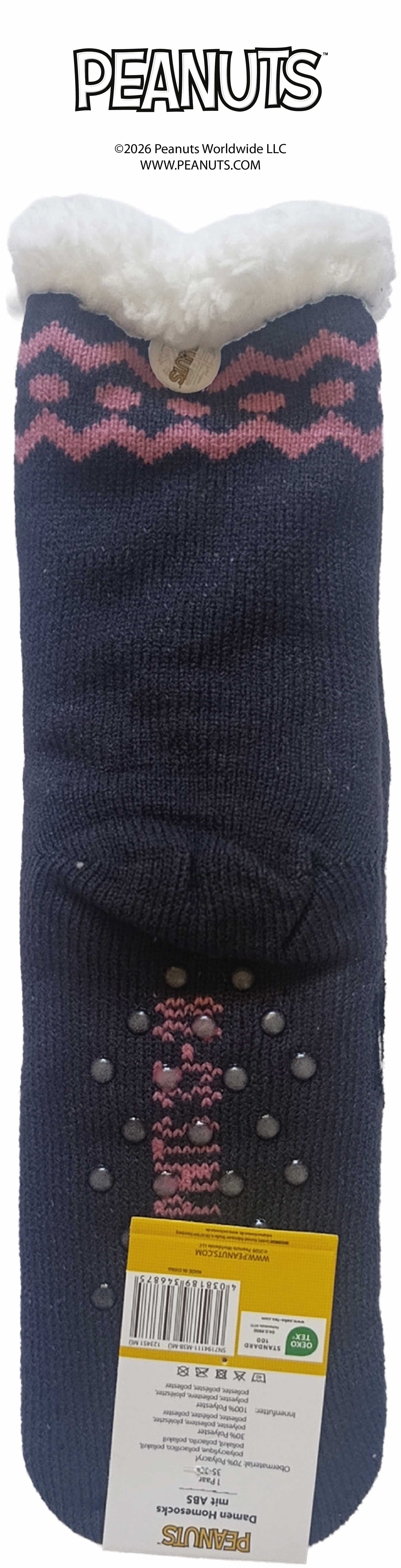 Damen ABS Homesocken Peanuts