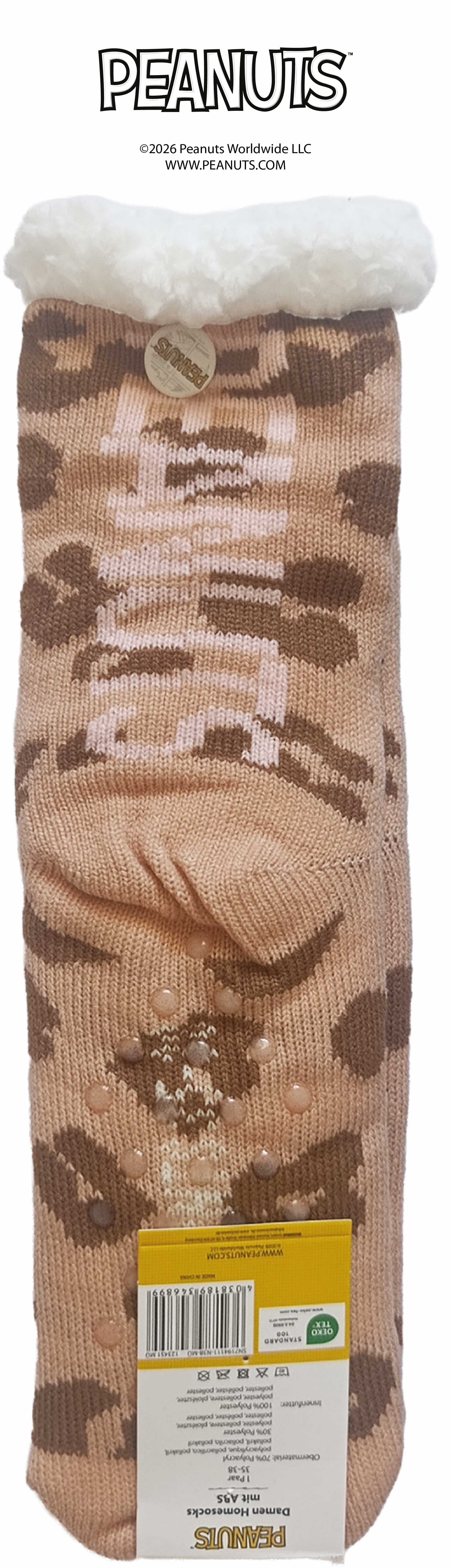 Damen ABS Homesocken Peanuts