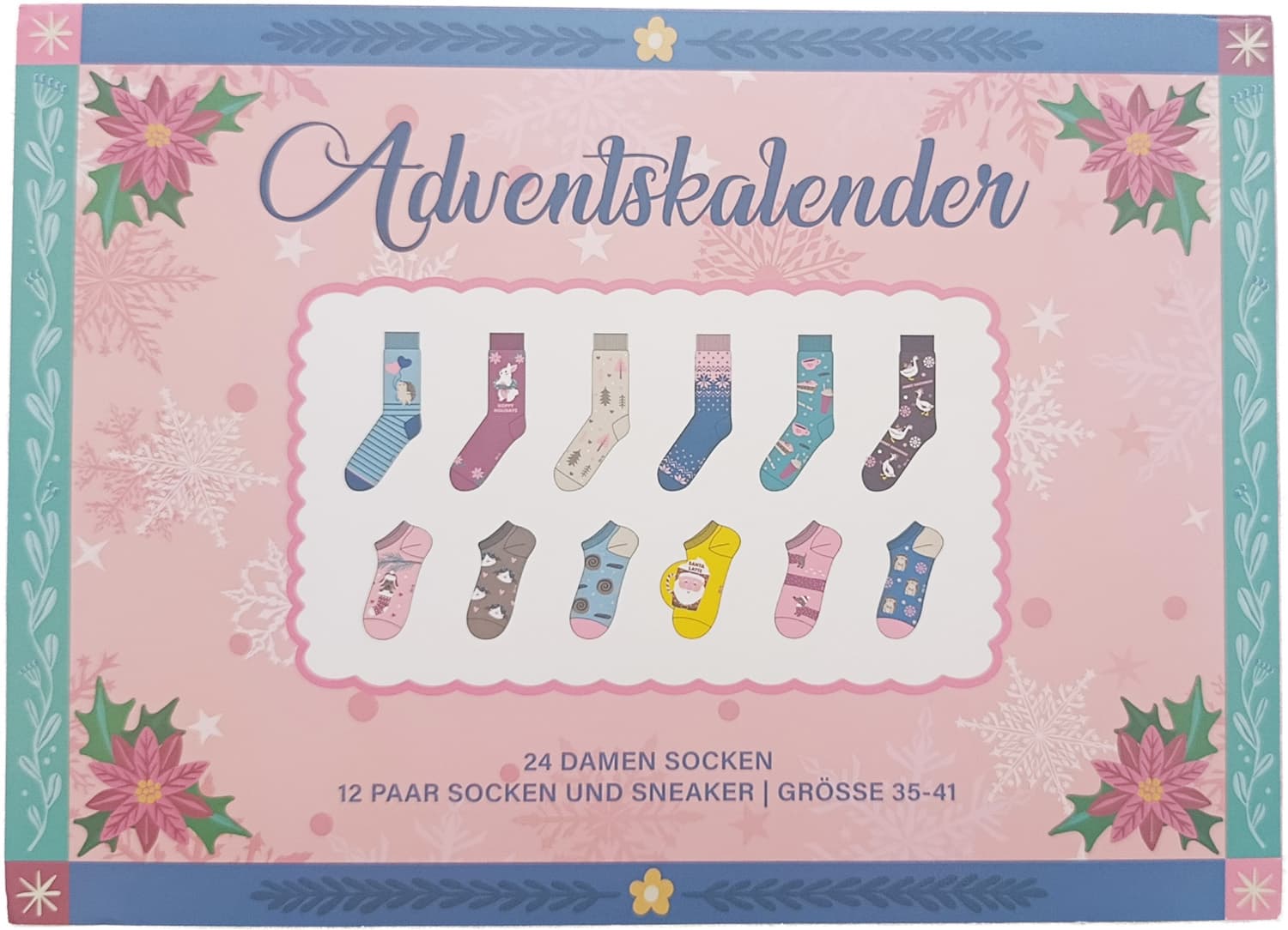 Damen Socken Adventskalender