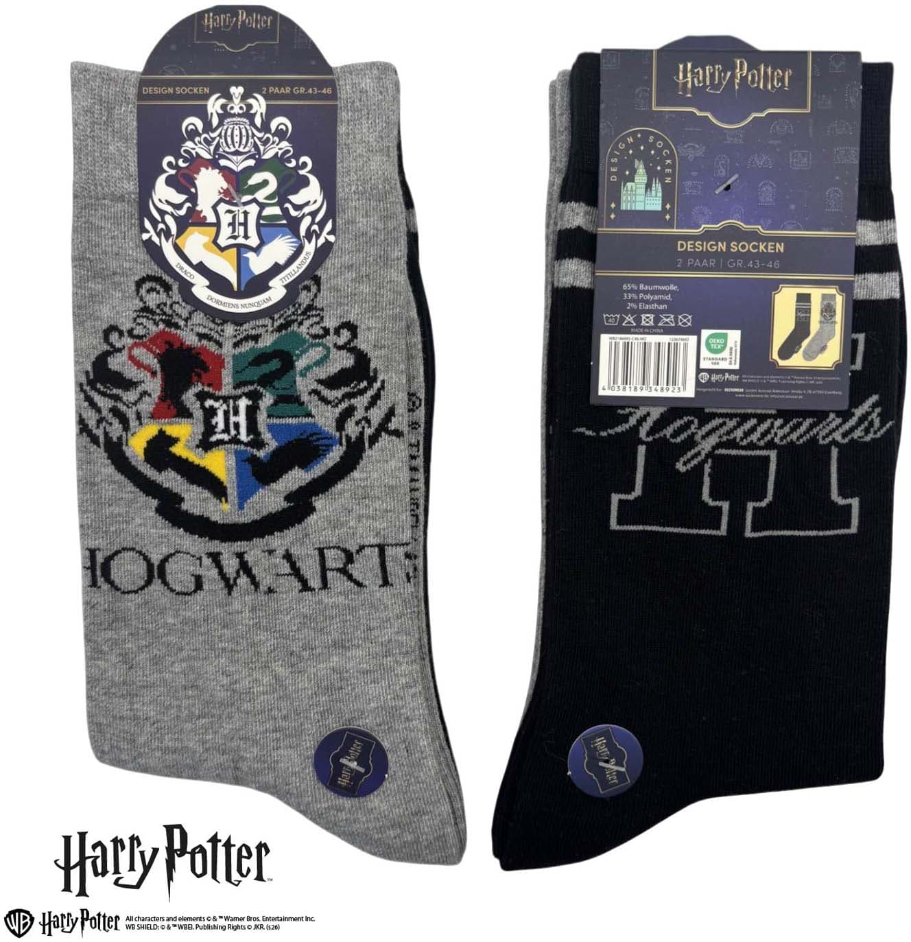 Harry Potter Unisex Socken 2er Pack