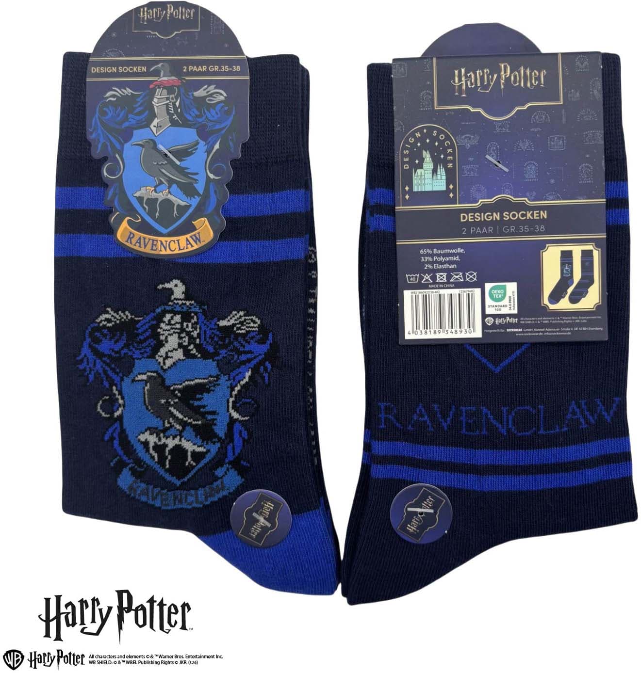 Harry Potter Unisex Socken 2er Pack