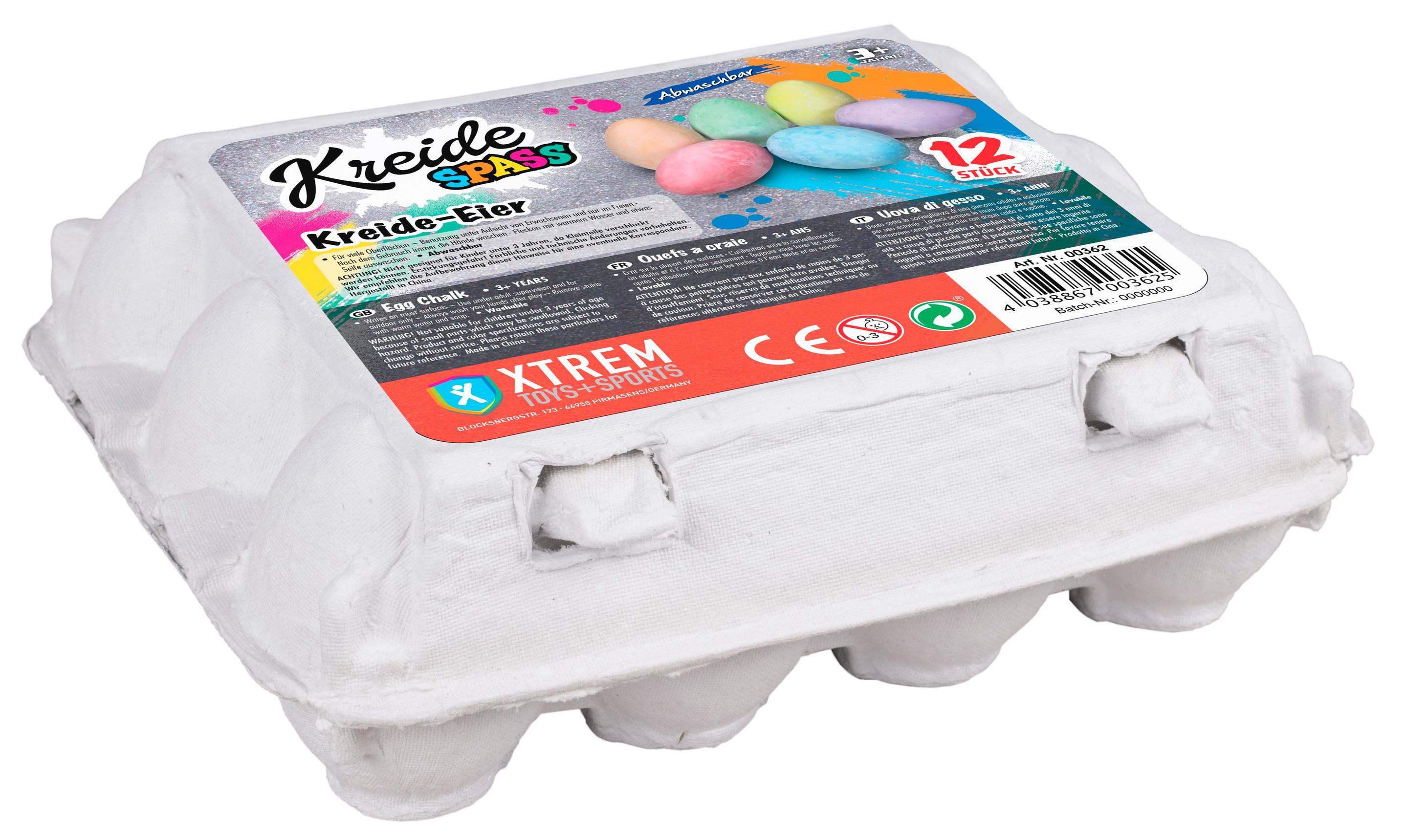Produktbild Xtrem Toys - KREIDESPASS Kreide-Eier im 12er-Set 3 von 3