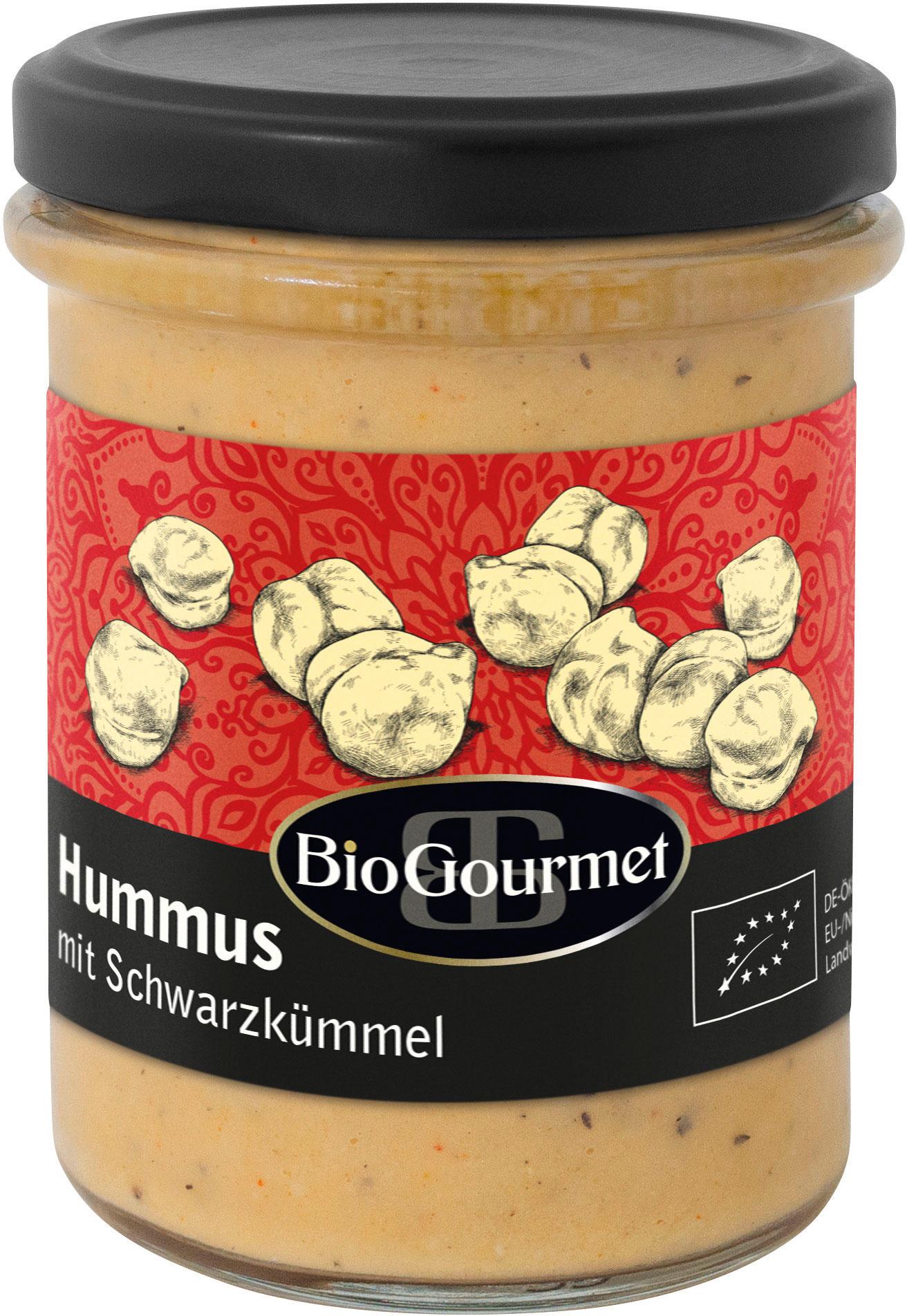 BioGourmet Hummus mit Schwarzkümmel