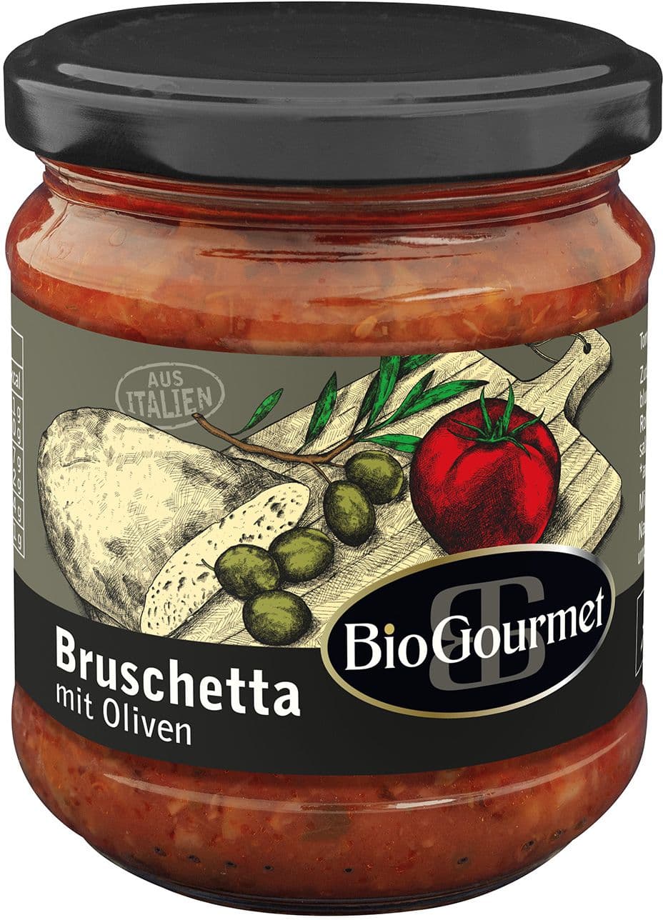 BioGourmet Bio Bruschetta mit Oliven
