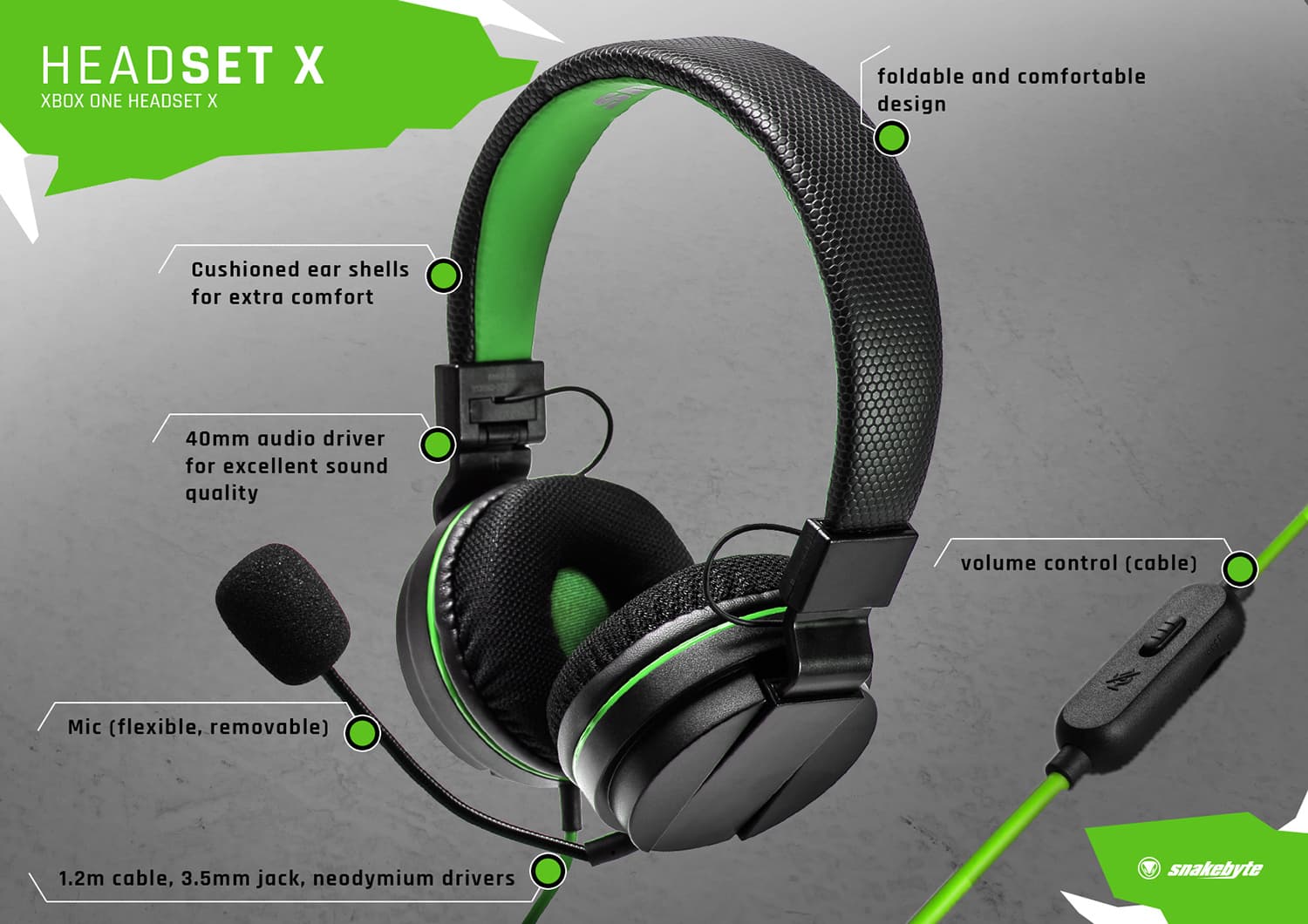 Produktbild Snakebyte XBox One Head:Set X 2 von 4