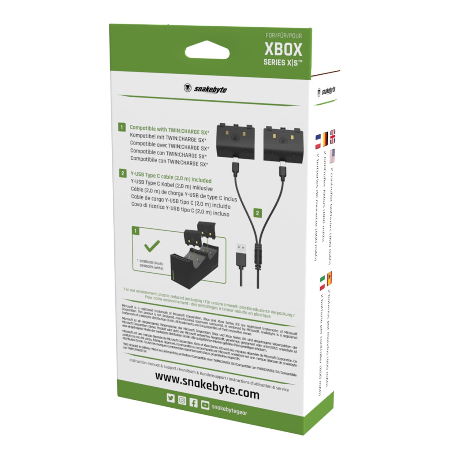 Produktbild snakebyte XSX Battery:Kit SX™ black 5 von 5