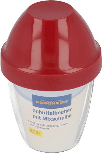 EUROHOME Schüttelbecher Mix-Ei Kusto 0,25l