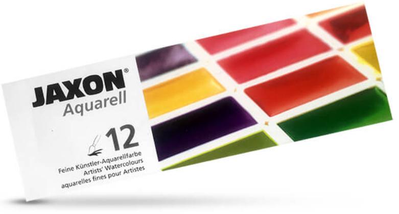 JAXON Aquarell 12 Näpfchen im Metalletui