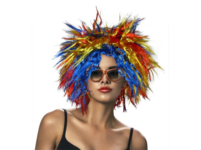 Makotex - Perücke Afro bunt