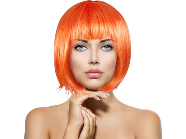 Makotex - Perücke Bob orange