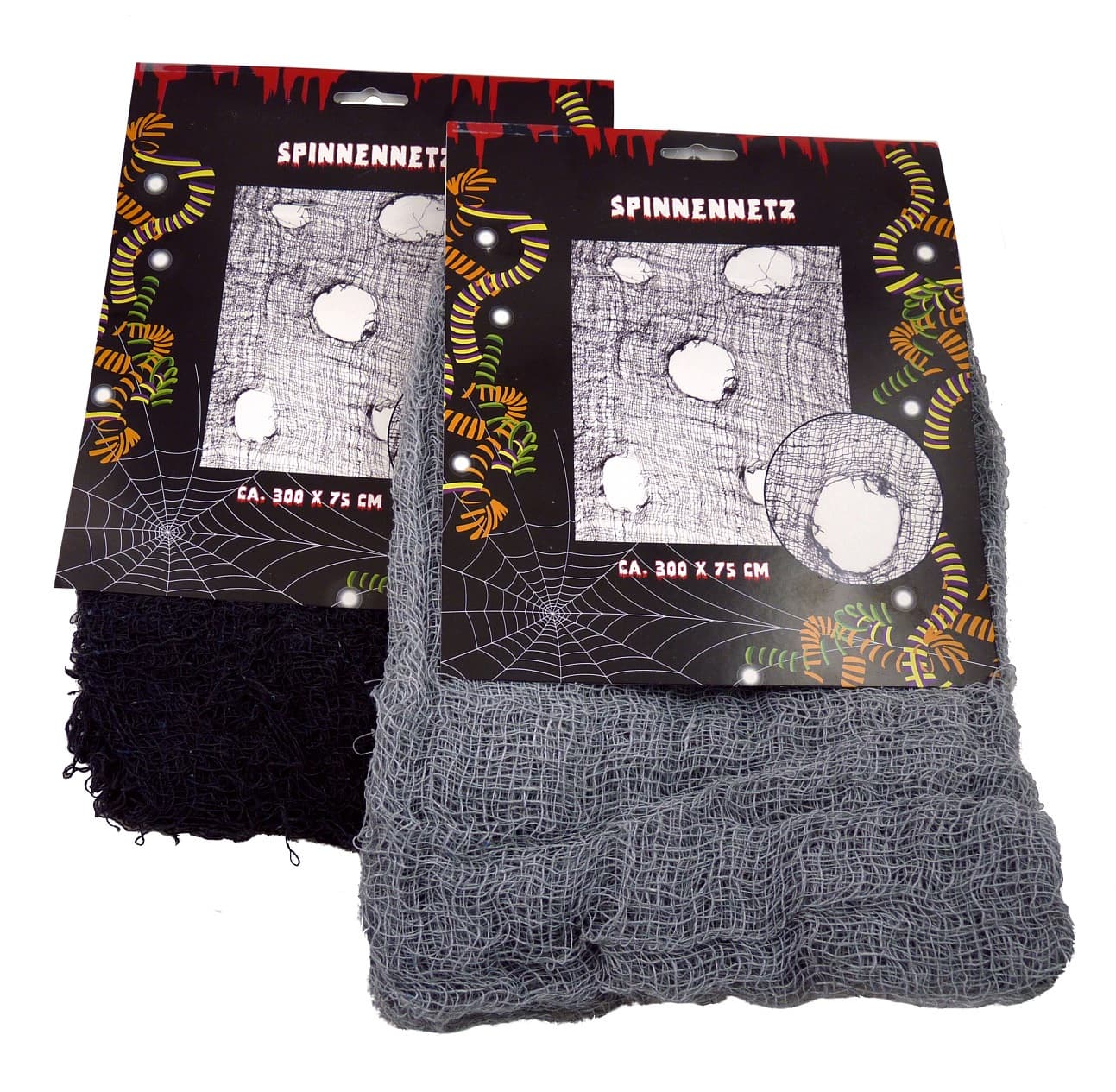 Makotex - Spinnennetz Löcher Ply schwarz dunkel grau 990992299