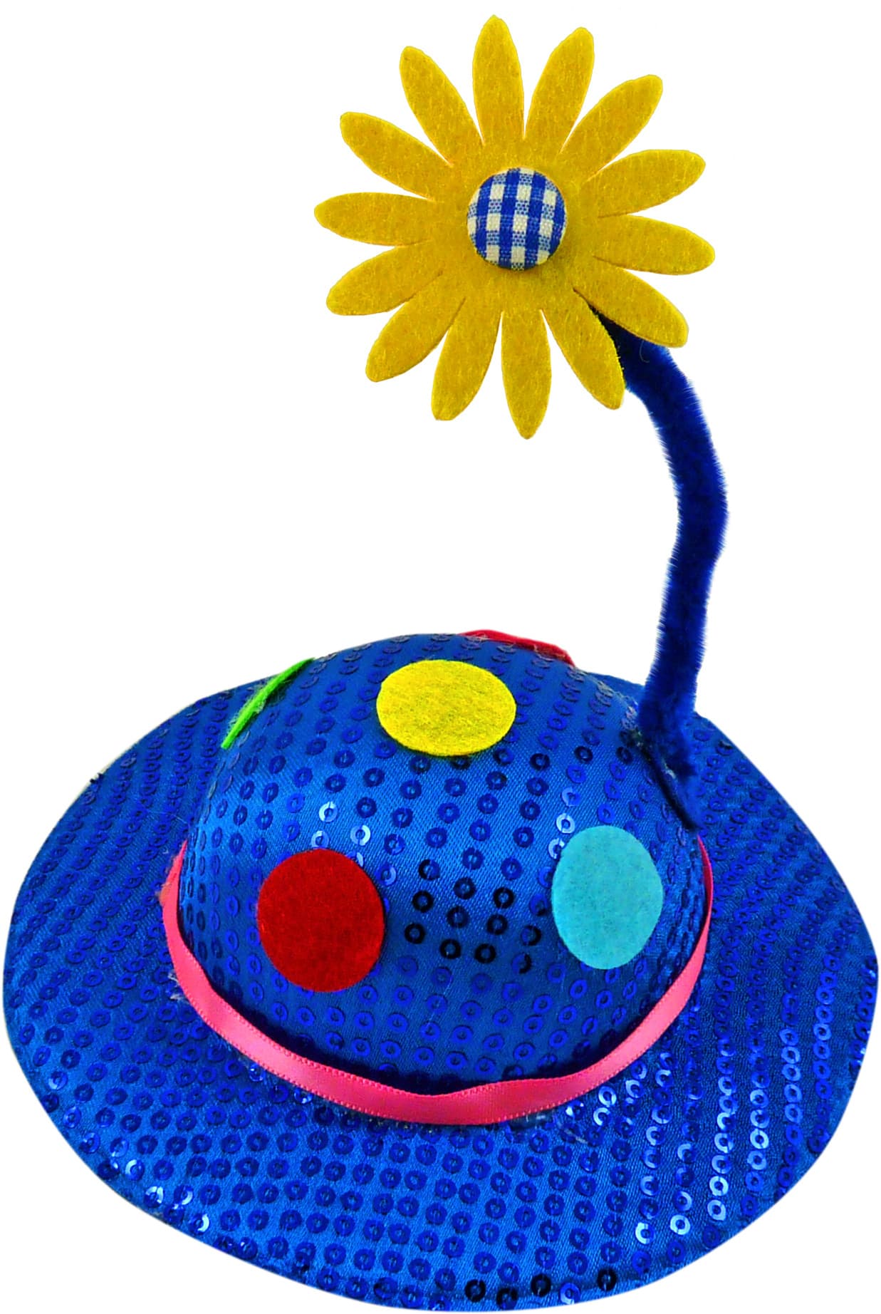 Makotex - Minihut Pailletten Blume, farblich sortiert