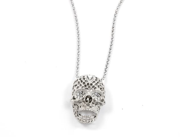 Makotex - Kette Totenkopf silber