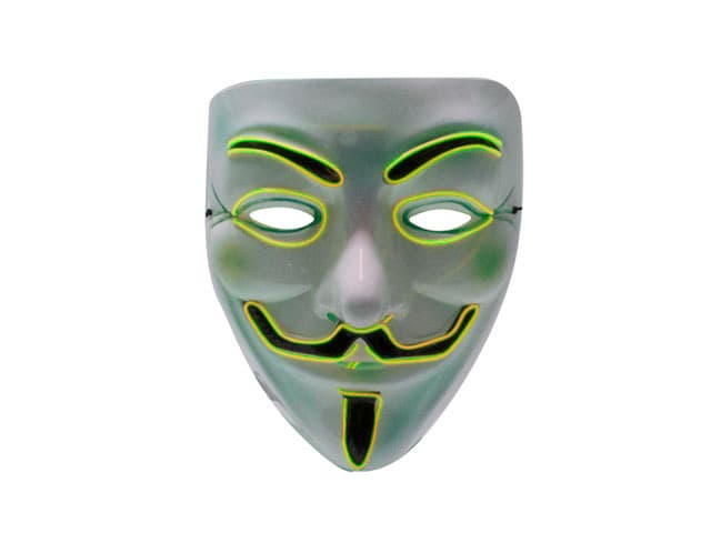Makotex - Halloween-Maske-Anonym-gelb 996984359