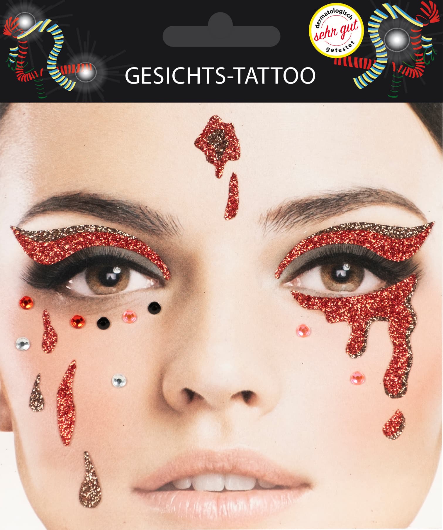 Makotex - Gesichts- Tattoo Träne 998987879-1