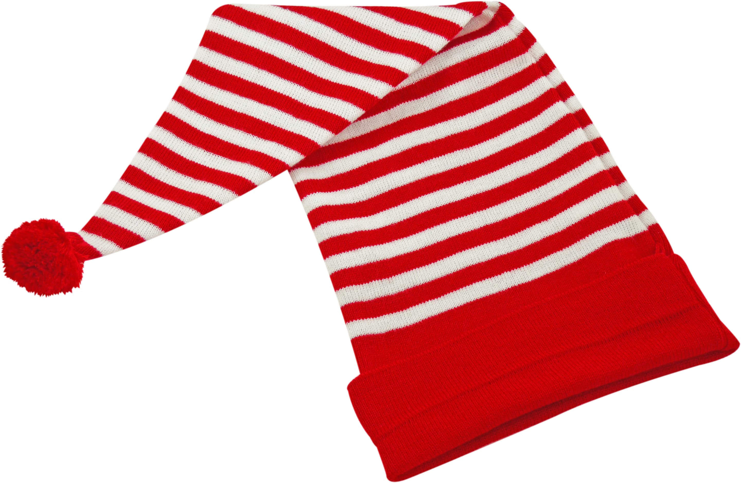 Makotex - Zipfelmütze Ringel rot/weiß