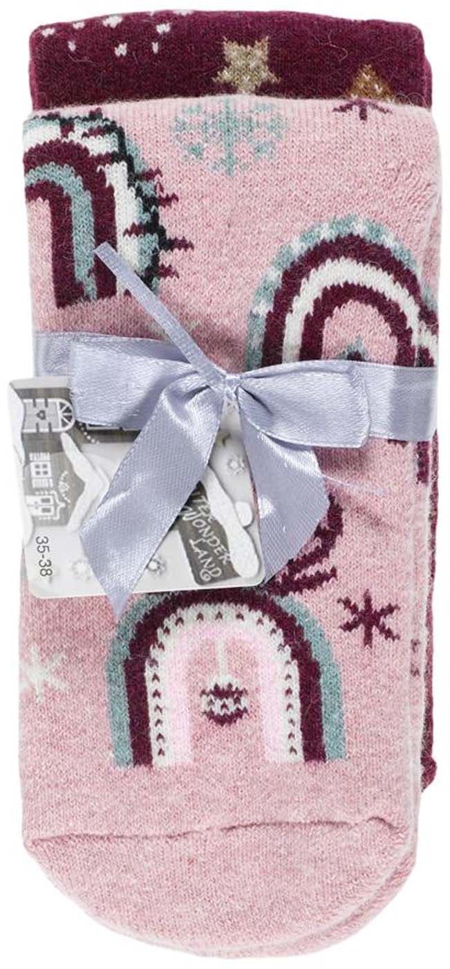 Damen Winter X-Mas Motivsocken 2er Pack