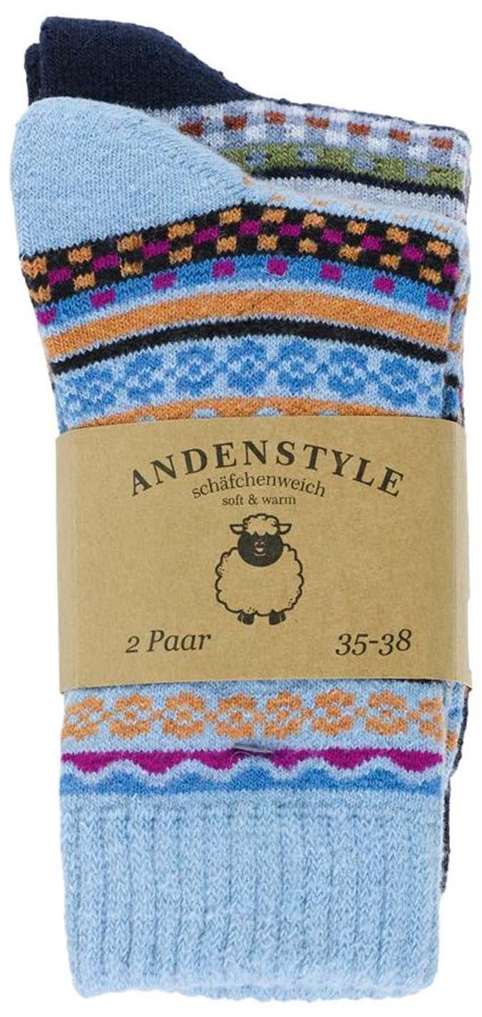 Damen Wintersocken Andenstyle 2er Pack