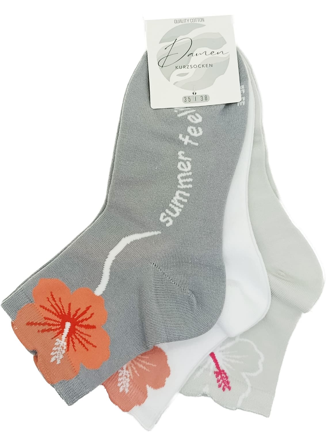 Damen Kurzsocken Beautiful 3er Pack