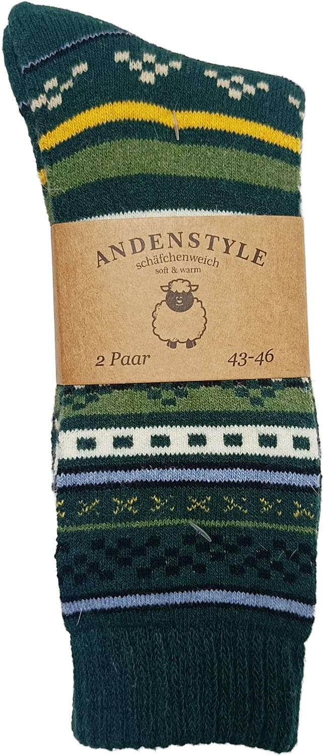 Herren Wintersocken Andenstyle 2er Pack