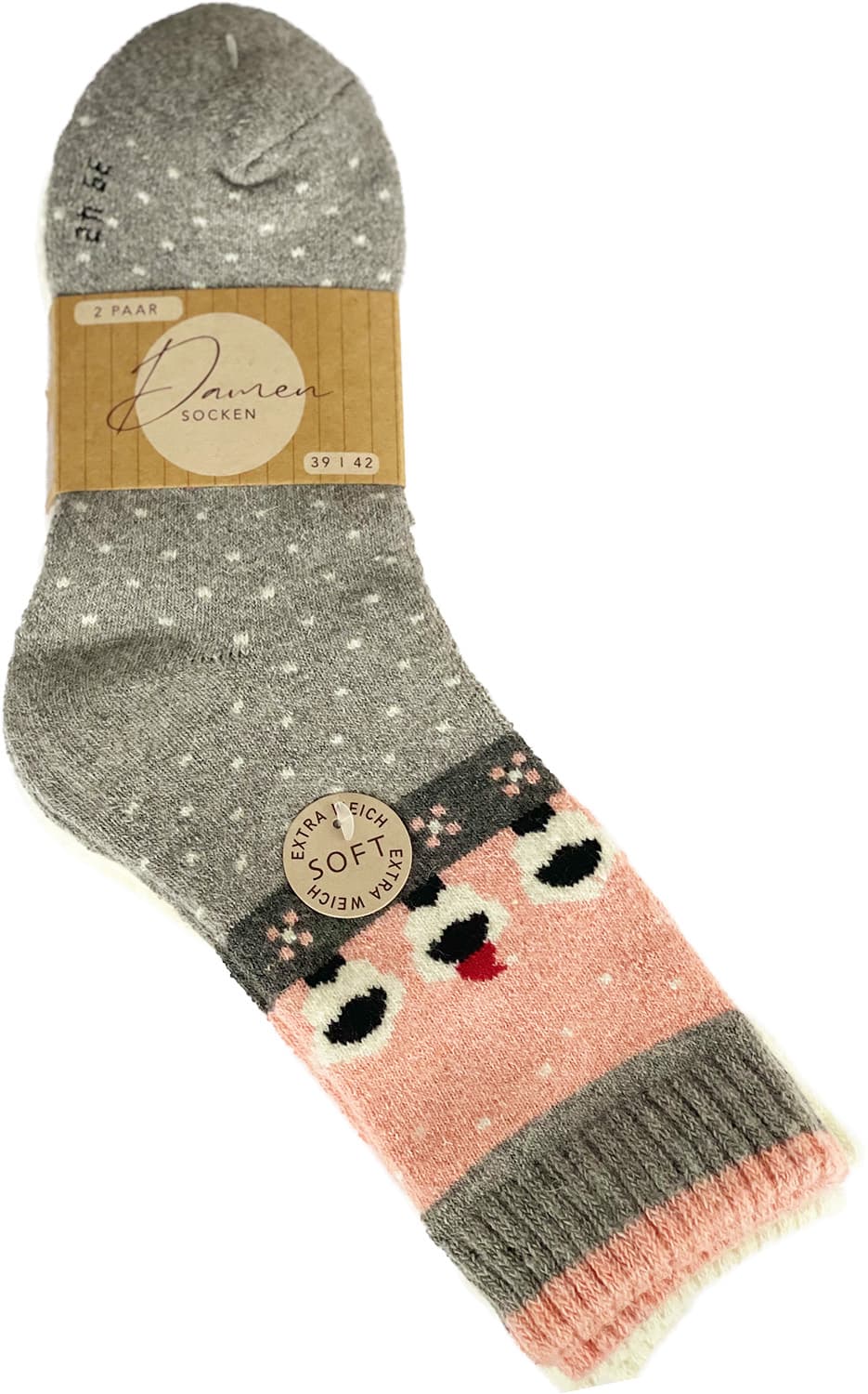 Damen Socken mit Schafwolle 2er Pack