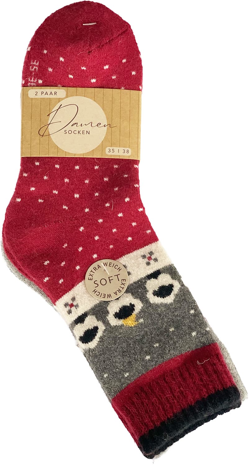 Damen Socken mit Schafwolle 2er Pack