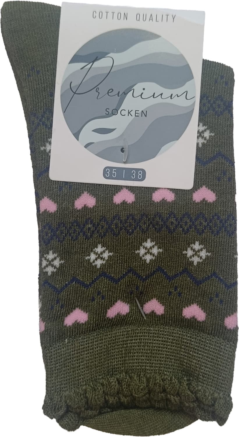 Damen Socken gemustert 3er Pack