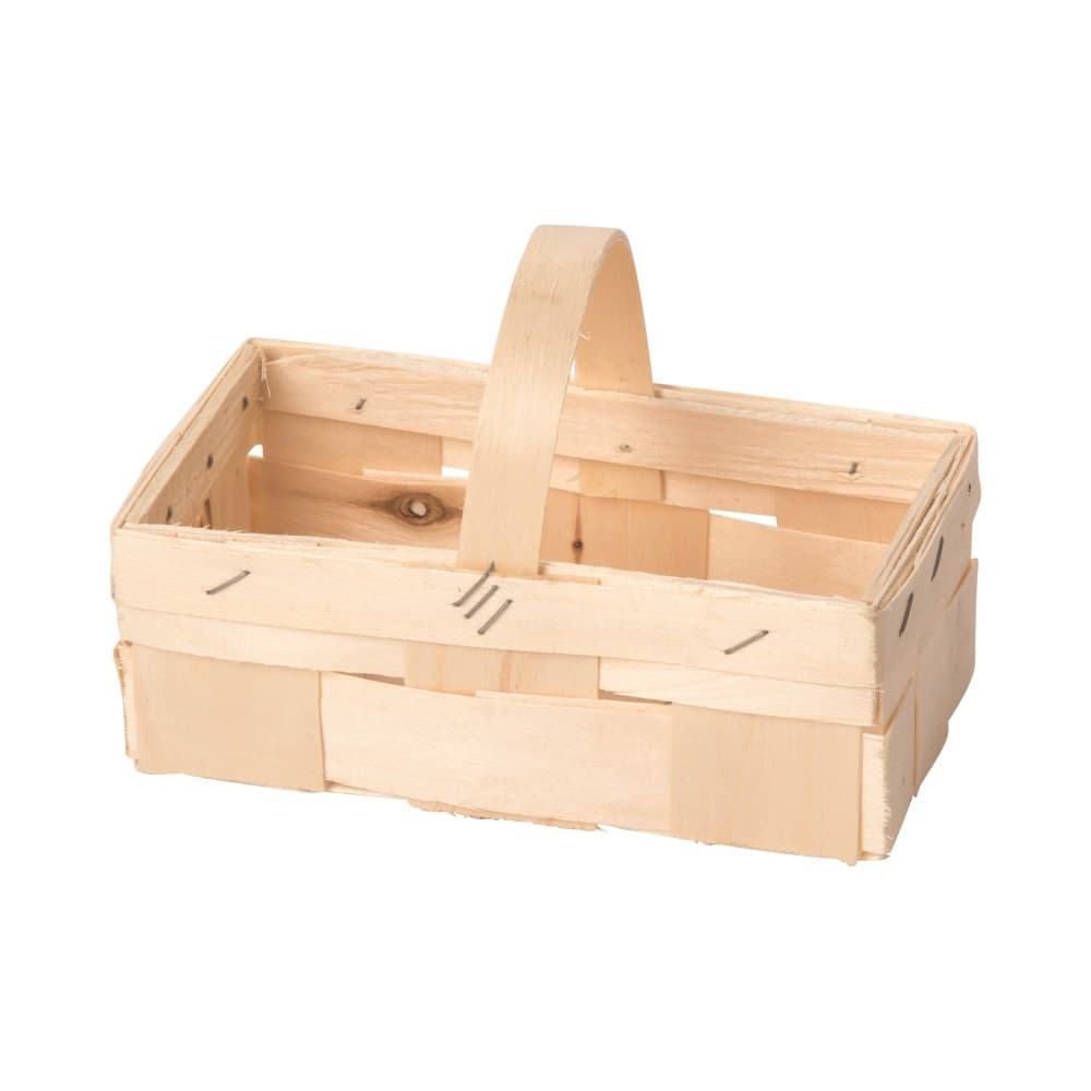 Spankorb mit Henkel 17x9 cm natur
