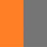 dunkelgrau und orange 