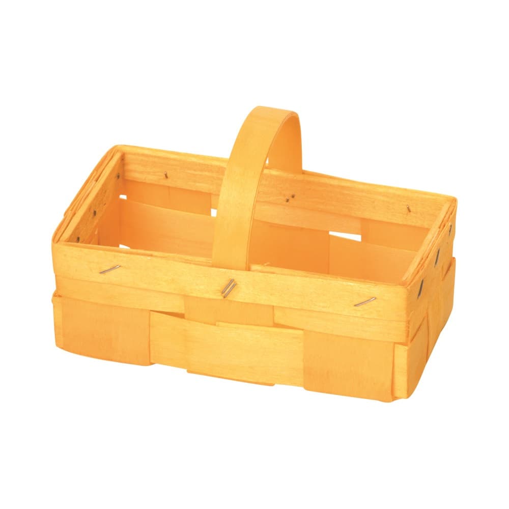 Spankorb mit Henkel 17x9 cm gelb