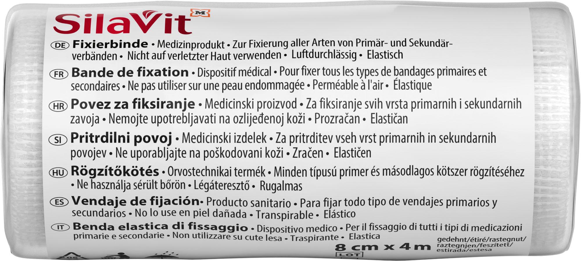 SilaVit Fixierbinde 8 cm Breite