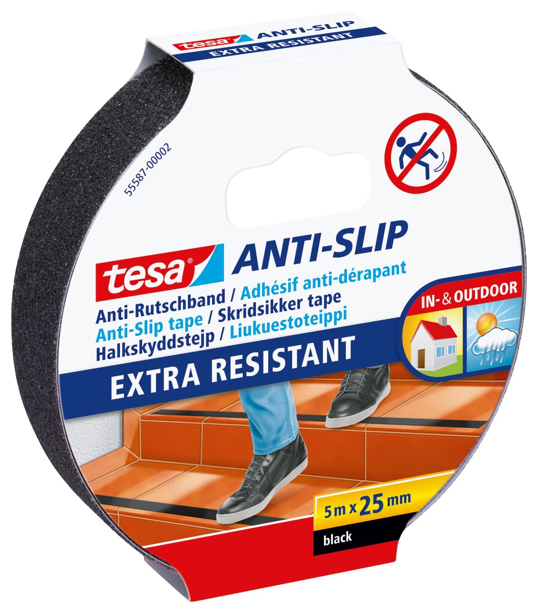 tesa® Anti-Rutschband schwarz