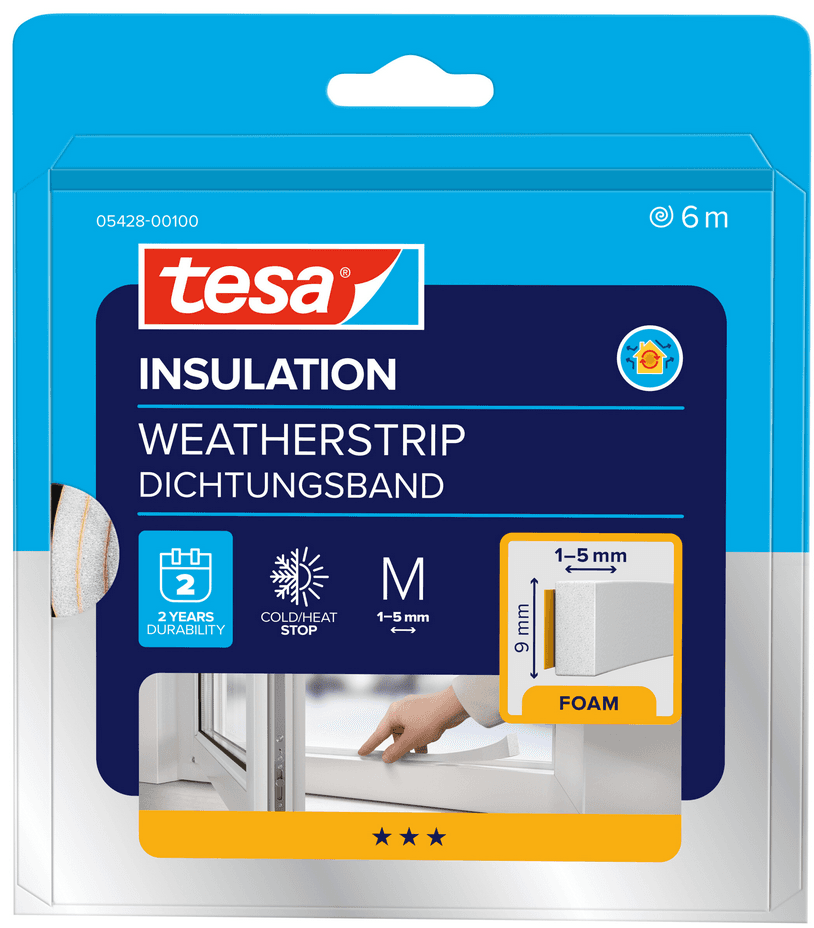 tesa Insulation®  Fenster- und Türdichtungsband, weiß
