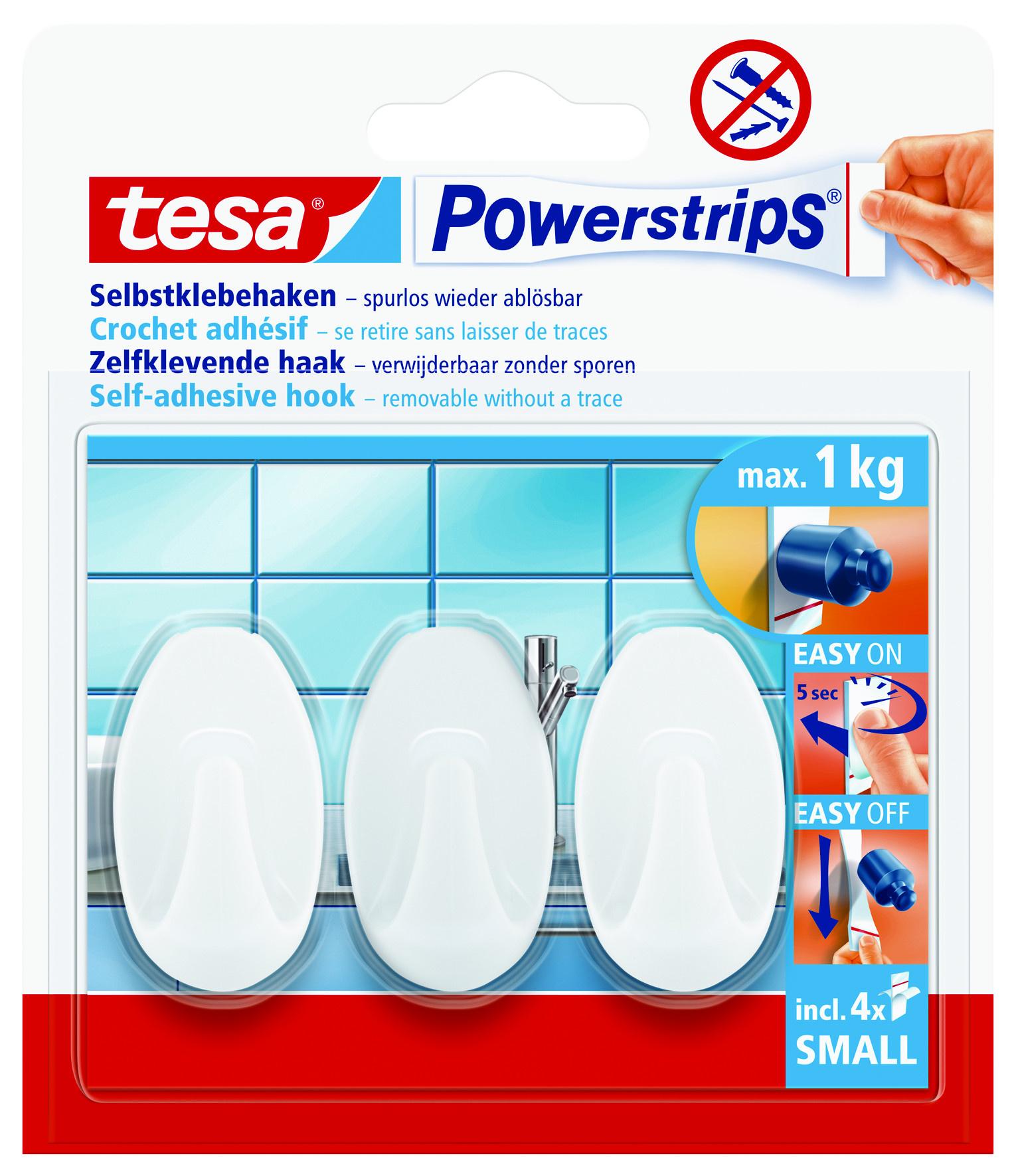 tesa® Power-Strips Mini-Haken oval
