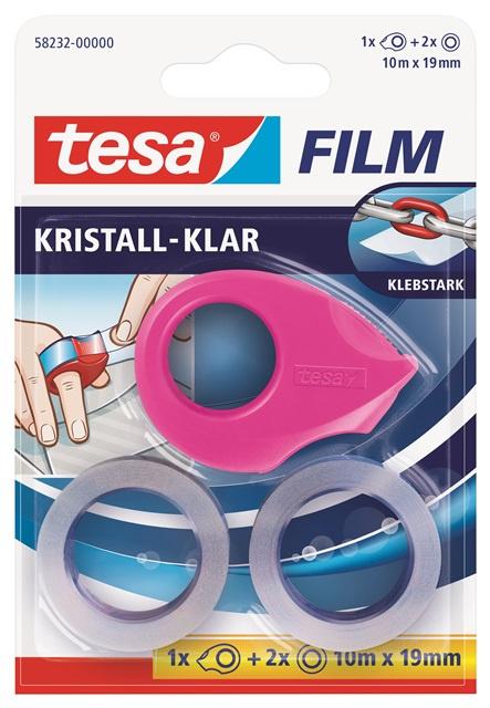 Produktbild tesafilm® Mini Abroller inkl. 2x tesafilm kristall-klar 10m x 19mm sortiert 2 von 3