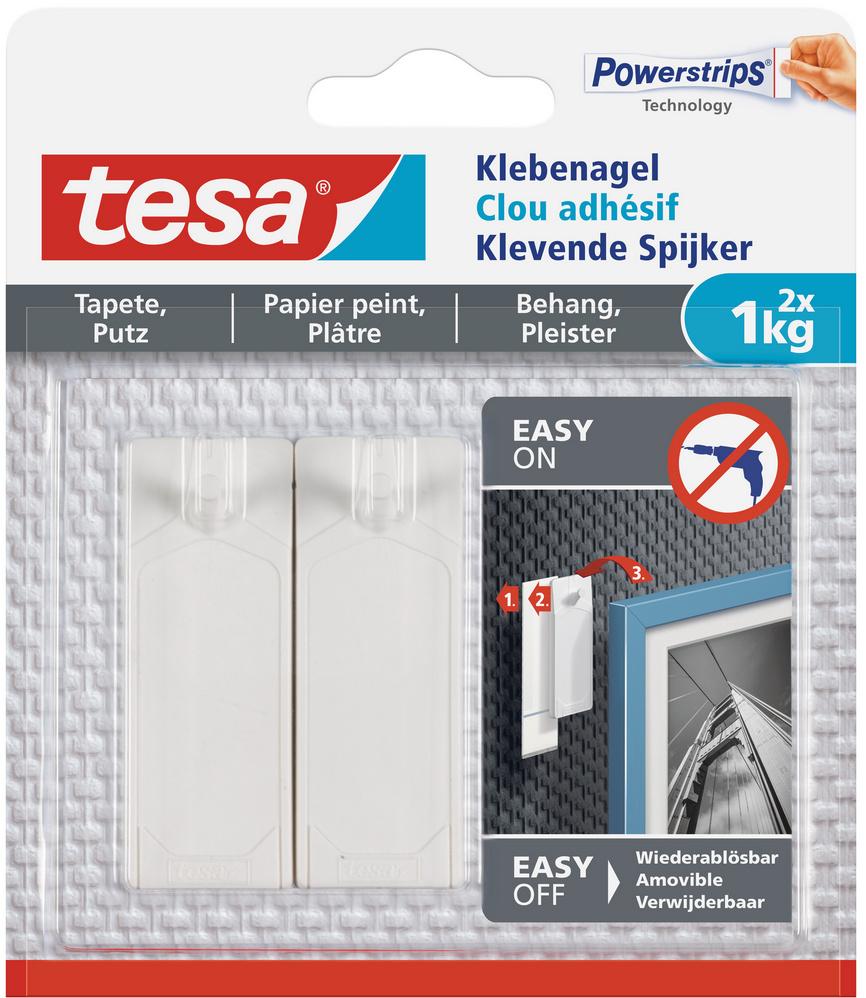 tesa®Powerstrips® Klebenagel für Tapeten und Putz (1kg)